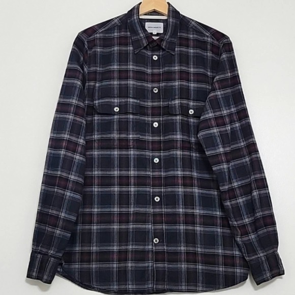 Norse Project Brushed Flannel Check Shirt - Picture 1 of 12
